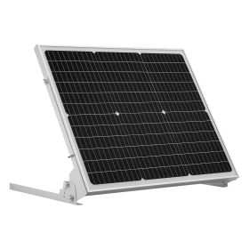 VEVOR 50W 12V Solar Battery Trickle Charger Maintainer, Mono Solar Panel Battery Charger with Upgraded MPPT Controller & Adjustable Mount Bracket