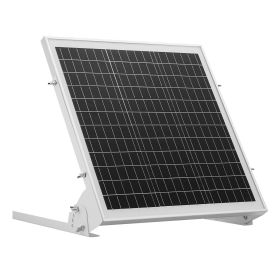 VEVOR 20W 12V Solar Battery Trickle Charger Maintainer, Mono Solar Panel Battery Charger with Built-in MPPT Controller & Adjustable Mount Bracket