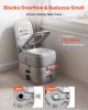 Portable Toilet, 7.9 Gallon Detachable Waste Tank, 200 Flushes, Camping Toilet for Adults, Outdoor Travel Potty with Level Indicator