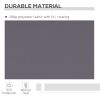 12' x 10' Manual Retractable Awning Outdoor Sunshade Shelter with Adjustable & Versatile Design