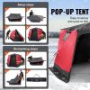 Portable Ice Shelter, 4-6 Person Insulated Pop-Up Ice Fishing Tent, 50 Square Feet Fishable Area, Thermal Ice Shanty for Winter Fishing