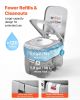 Portable Toilet, 7.9 Gallon Detachable Waste Tank, 200 Flushes, Camping Toilet for Adults, Outdoor Travel Potty with Level Indicator