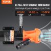 RV Portable Macerator Pump, 12V, 12GMP Quick Release RV Waste Pump