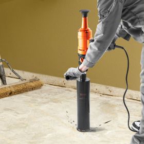 Diamond Core Drilling Machine, 4in Handheld Wet Concrete Core Drill Rig, 1100-2400RPM Two Speed & 1-1/4' Thread & 2 Bubble Levels, 3-4in Drilling (Option: Orange)