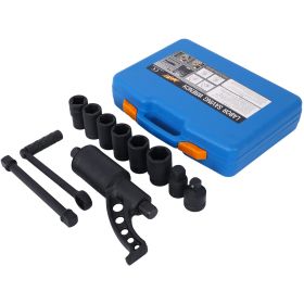 Torque Wrench Labor Saving Lug Nut Wrench Multiplier W Crv Socket Torque Wrench W 8pc Socket Set (Option: Black)